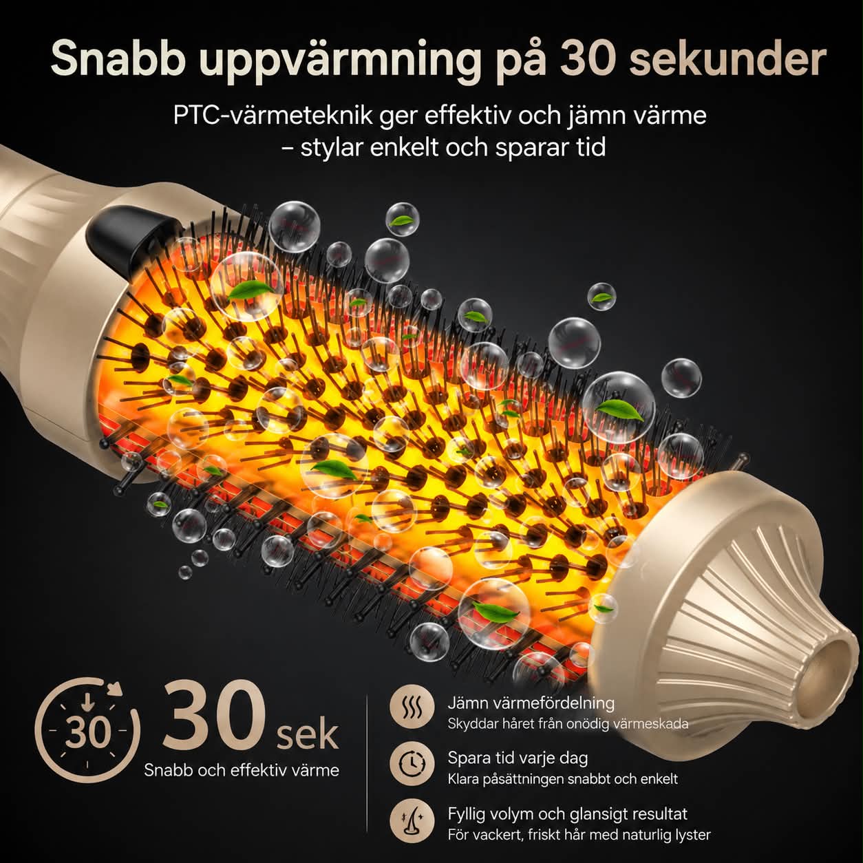 AuraWave™ Gold 3-in 1 Thermal Brush